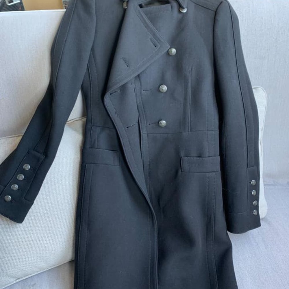 Structured Military Jacket (Black) - image 3